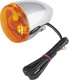 Bikers Choice 495536 Chrome Bullet Rear Turn Signal Single Filament Amber Repla