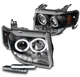 For 08 09 10 11 12 Ford Escape LED Halo Projector Black Headlights w/DRL Signal