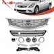Front Bumper Upper Lower Grille Fog Lights For 2010-2013 Infiniti G37 11-12 G25