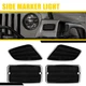4pcs Fender Side Bunmper Marker L/R Lights Housing for 1997-2006 Jeep Wrangler