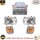Front Headlights Assembly + Corner Lights LH &RH For 1999-2004 Nissan Pathfinder