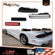4PCS Switchback LED Bumper Signal & Side Marker Light For 93-97 Pontiac Firebird