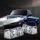 For Ford Ranger 2001-2011 Chrome Housing Clear Lens Headlights Assembly Set Pair