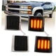  Front Corner Light Assembly Kit Compatible 94-98 Chevy C/K 1500 Smoke Lens