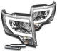 13-14 FORD F-150 (HID ONLY) LED BAR PROJECTOR HEADLIGHT LAMP CHROME W/BUMPER DRL