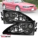 Black Headlights Fits 1994-1998 Ford Mustang Replacement Head Lamps Left+Right