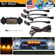 Smoked Amber Front Grille LED Lights For 2016-2023 Toyota Tacoma w/TRD Pro Grill