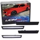 Smoked Lens All White Front/Rear LED Side Marker Lights 2015-24 Dodge Challenger