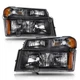 For 2004-2012 Chevy Colorado GMC Canyon Headlights Assembly 04-12 Black Lamps For 2004-2012 Chevy Colorado GMC Canyon Headlights Assembly 04-12 Black Lamps