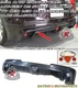 Fits 11-15 Honda CR-Z Mu-gen RZ Style Rear Lip (ABS) + LED Brake Lights