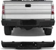 Rear Step Bumper Assembly Fits for Ford F150 2009-2014 with Parking Sensor Hole