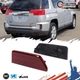 Red Rear Bumper Mounted Reflector Lens Pair Set Fits For 2016-2017 GMC Terrain