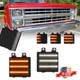 Smoke Switchback LED DRL Corner Dynamic Signal Lights For Chevy GMC Pickup Truck