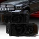 Headlights Fit 2002-2005 Dodge Ram 1500 2500 3500 Smoke Lamps Left+Right 02-05