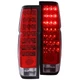 Anzo 311034 LED Tail Light For Nissan D21 86-1994 Left and Right Red and Chrome