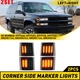 2Set Full LED 4PC Smoked Corner Side Marker Lights For 94-98 Chevy C/K 1500 2500