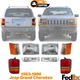 Front Headlight Kit + Tail Lamp Left & Right Side 1993-1996 Jeep Grand Cherokee