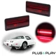 2X Full LED Side Marker Light Rear Red For 74-79 Chevy Corvette C3 Base Stingray