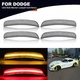 4x Clear Lens Red&Amber LED Side Marker Light Lamp Set For Dodge Viper 2013-2017