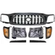 Grille Assembly Kit For 2001-2004 Toyota Tacoma with Headlight Fillers
