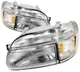 Headlights Assembly L+R For 1995-2001 Ford Explorer 1997 Mercury Mountaineer