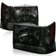 Fits 1993-1998 Jeep Grand Cherokee Smoke Headlights Driver And Passenger Set