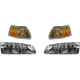 Headlight Lamp  Left-and-Right Left & Right for Ford Thunderbird Mercury Cougar