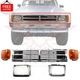New Front Grille Headlamp Door Bezels Corner Lights Fits 1987-1988 Toyota Pickup