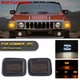 For 03-09 Hummer H2 Base LH & RH Smoke Lens LED Turn Signal Lights Parking Lamps