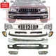 Fits 2001-2004 Toyota Tacoma Front Grille Chrome + Bumper Kit + Headlight Kit