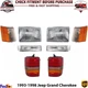 Front Head Lamp Kit +Corner & Rear Tail Lamp LH+RH For 93-98 Jeep Grand Cherokee