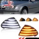 2X Smoke Switchback LED DRL Corner Signal Light For 99-01 BMW 3-Series E46 Sedan