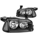 Fit 2006-2010 Dodge Charger Pair Black Houisng Headlight+Clear Turn Signal Lamp