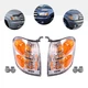 For 01-04 Toyota Sequoia Headlights Halogen Turn Signal Lights Right+Left Side