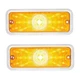 Front Parking Light w/ Housing, Pair, Amber/Amber LED, For Chevy/GMC Truck 73-80
