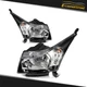 Pair For 2011-2015 Chevy Cruze 4-Door Sedan Black Housing Headlights Assembly