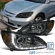 Fits 04-05 Honda Civic 2/4Dr Smoke R8 LED Strip Projector Headlights Head Lamps