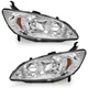 Pair Headlights Assembly For 2004-2005 Honda Civic 2/4 Door Headlamps w/o Bulbs