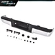 Complete Rear Steel Bumper Assembly Chrome Fit For 2009-2014 Ford F150 Truck