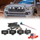 For 2020-22 Toyota Tacoma TRD Sport Offroad Raptor Style White LED Grille Lights