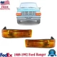 Front Turn Signal Light Left & Right Side Set For Ford Ranger 1989-1992 Plastic
