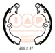 Brake jaw kit 705-17088 IAP QUALITY PARTS for Toyota