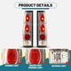 For 1986-1997 Nissan Pickup D21 SE XE Chrome Tail Lights Clear Lens Brake Lamps