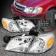 FOR 97-05 CHEVY VENTURE MONTANA CHROME HOUSING AMBER CORNER HEADLIGHT+TOOL SET