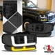 Smoked Clear [F-LED DRL] Turn Signal Headlight Lamps for 99-07 GMC Sierra/Yukon
