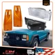 Clear Signal Lamp+Amber Side Marker Set of 4 For 84-96 Jeep Cherokee XJ/Comanche