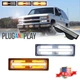 Clear Switchback LED DRL Signal Lights 88-98 GMC Chevy C/K 1500/2500/3500 Truck