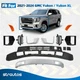For 2021-2024 GMC Yukon Front Bumper Lower Cover Valance Set w/ Fog Light Chrome