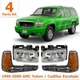 Headlights Assembly + Signal Lights For 1999-2000 GMC Yukon / Cadillac Escalade