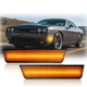 LED Side Marker Lights Front Bumper LED Sidemarker For Dodge Challenger Amber